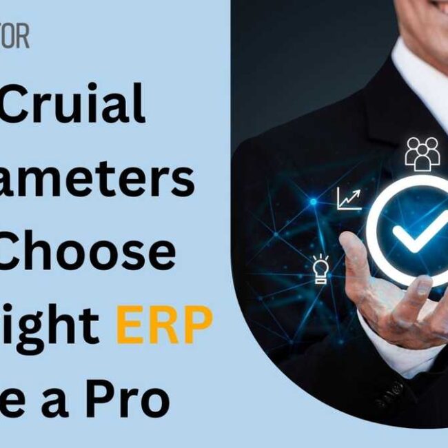 4 Crucial Parameters to Choose the Right ERP Like a Pro