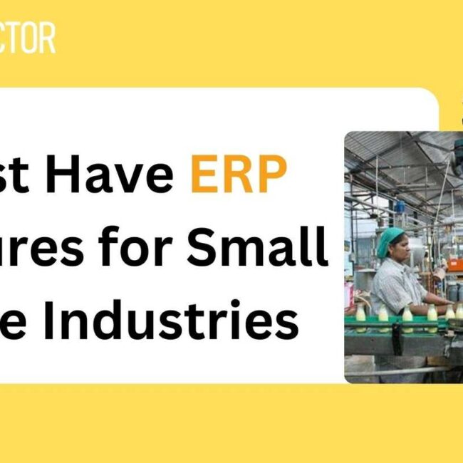 Must Have ERP Features for Small Scale Industries