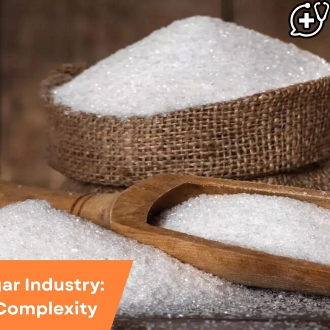 ERP software dashboard optimizing sugar industry production and supply chain processes.