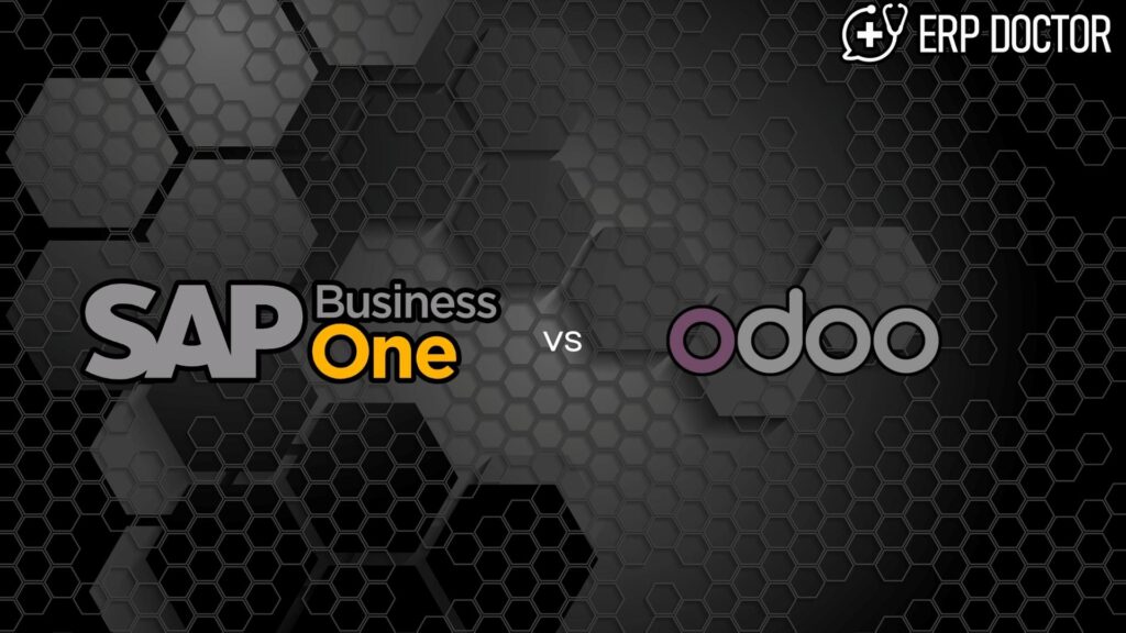 Comparison of SAP B1 and Odoo ERP systems for improving efficiency in the healthcare industry.