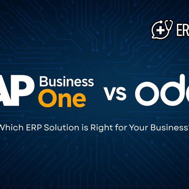 Comparison of SAP Business One and Odoo ERP solutions for businesses, highlighting key features and benefits to help choose the right system.