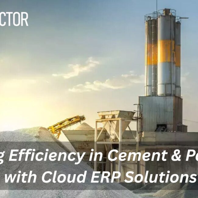 Cement plant production efficiency with cloud-based ERP