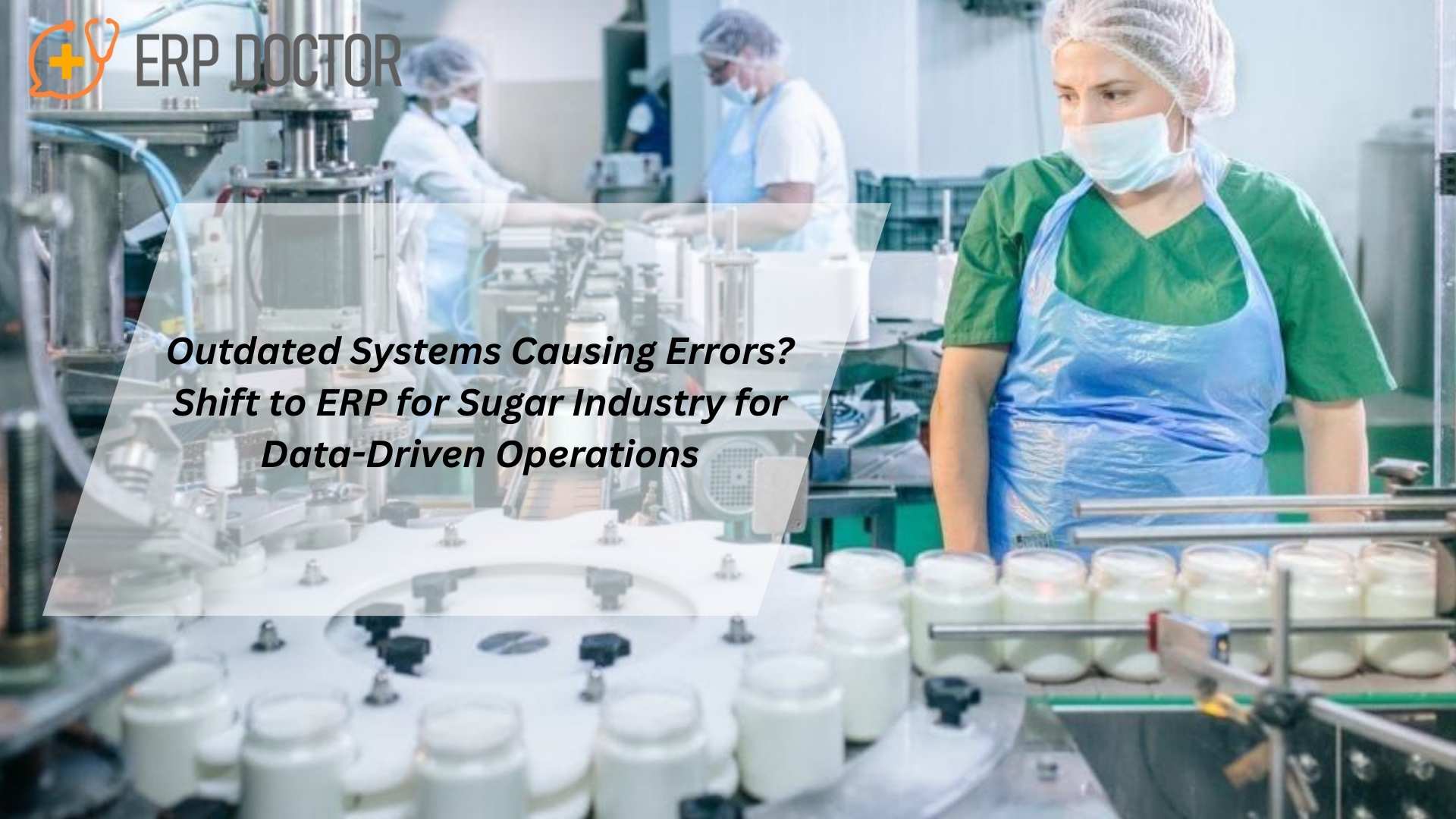ERP for Sugar Industry dashboard showing production, inventory, and workflow automation