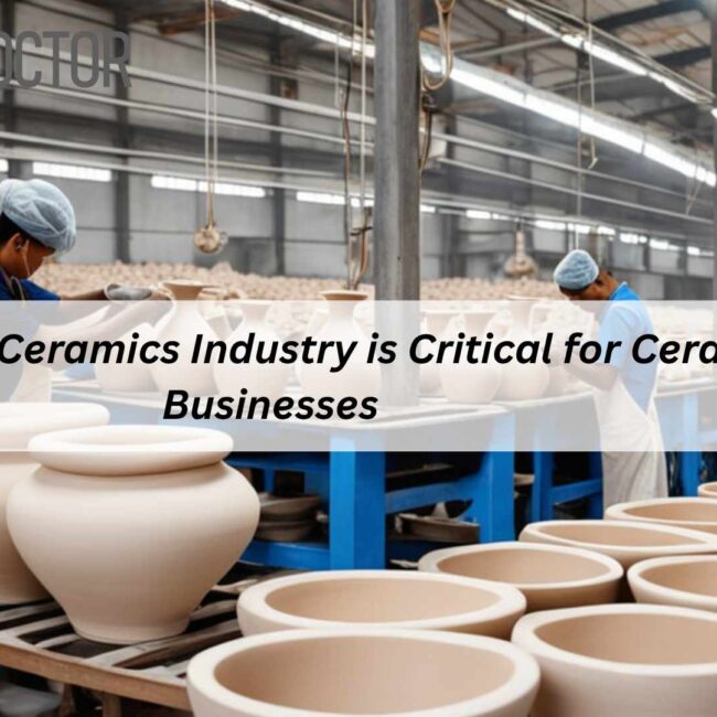 ERP for Ceramics Industry dashboard showing ceramics production management and inventory tracking