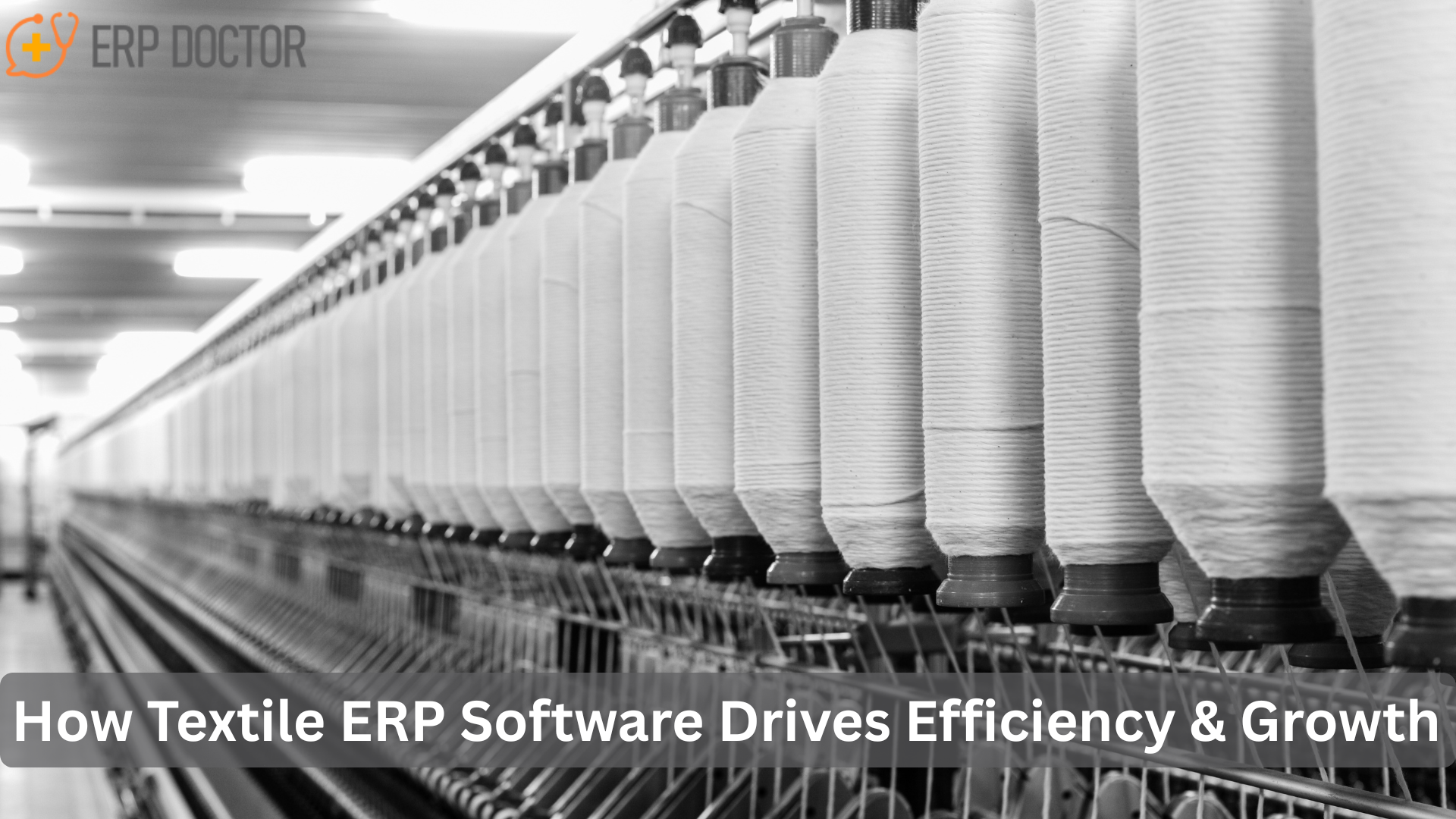ERP software dashboard showing real-time production, inventory, and quality data for textile manufacturing