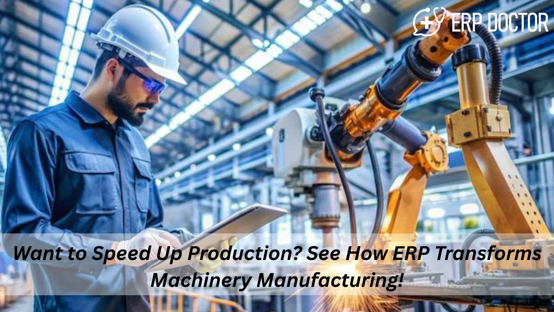 ERP software optimizing machinery manufacturing processes and production efficiency