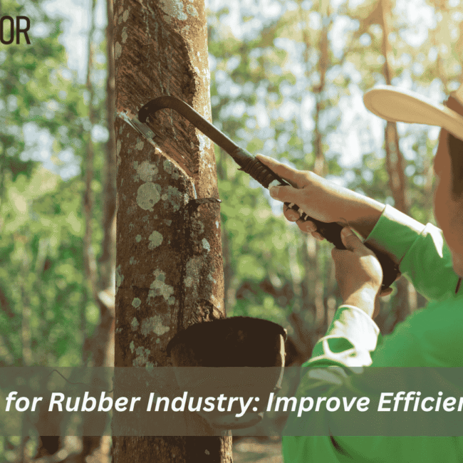 Manufacturing ERP software for rubber industry production automation and quality tracking