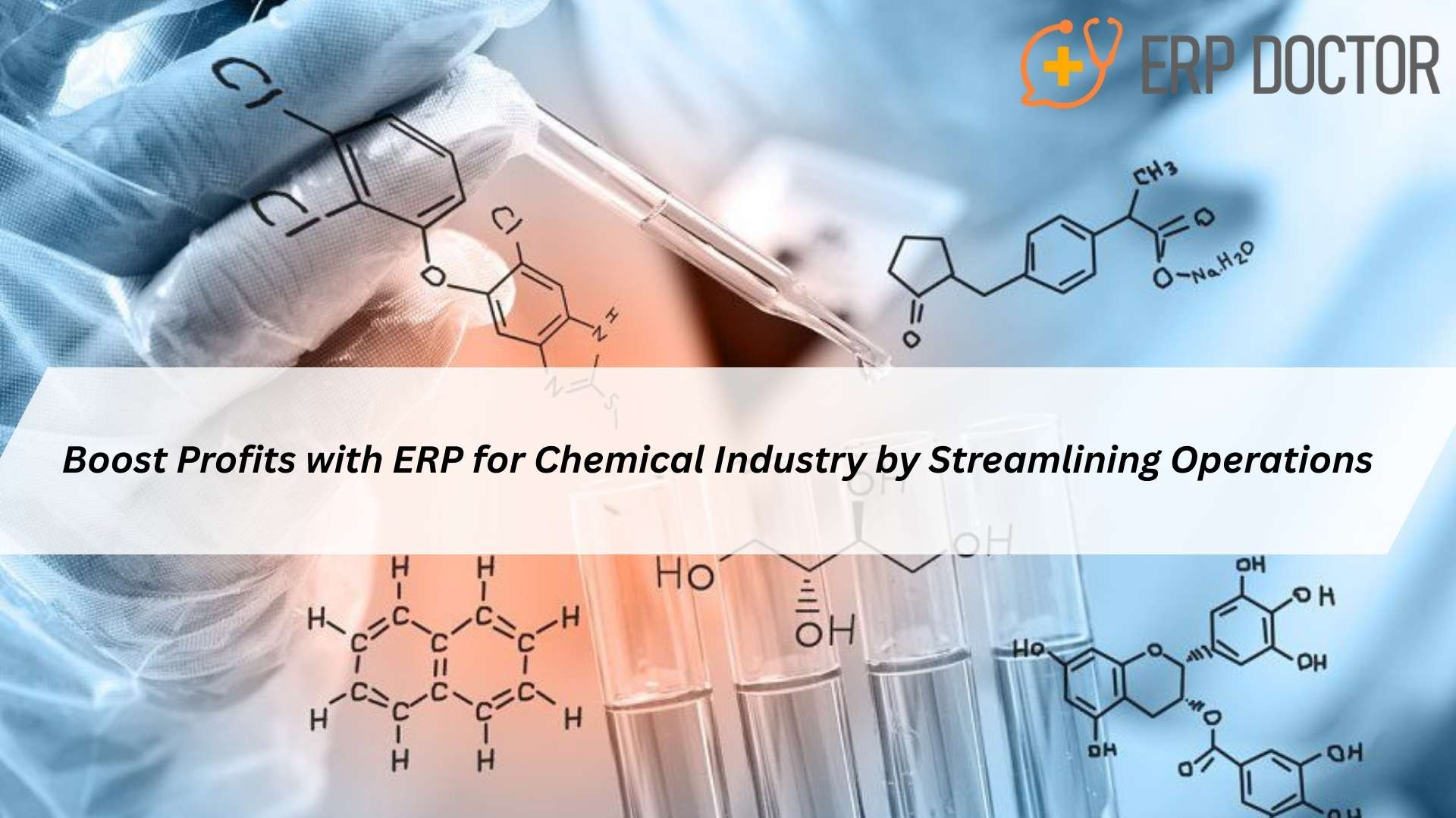 ERP for Chemical Industry dashboard showing real-time production and inventory management