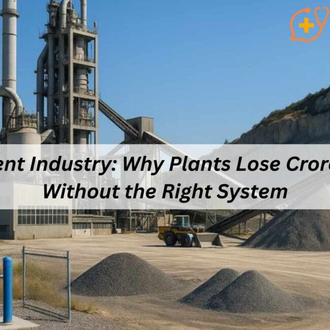 ERP for Cement industry connecting production, finance, and distribution in cement plants