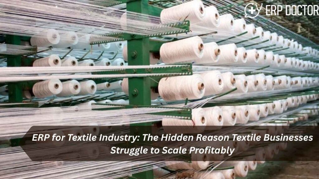 ERP for textile industry enabling end-to-end production, inventory, and quality control
