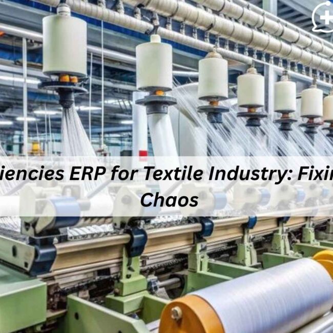 Digital ERP dashboard optimizing workflow in a modern textile industry manufacturing unit.