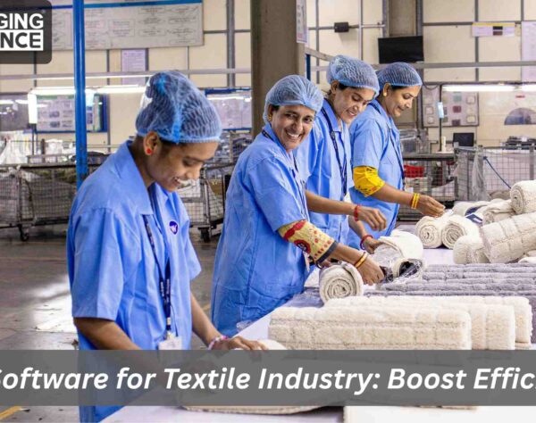ERP software managing textile production, inventory, and quality control for manufacturers