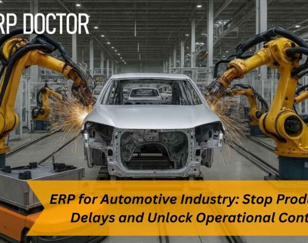 ERP for Automotive Industry solution managing automotive production and supply chain operations