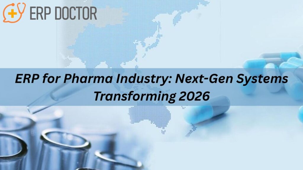 ERP for Pharma Industry enabling compliant pharma production, distribution, and scalable growth in 2026