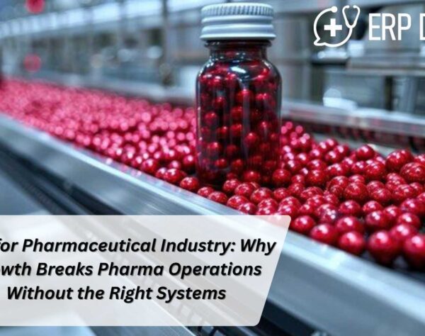 ERP for Pharmaceutical Industry solution improving pharma manufacturing, compliance, and business scalability
