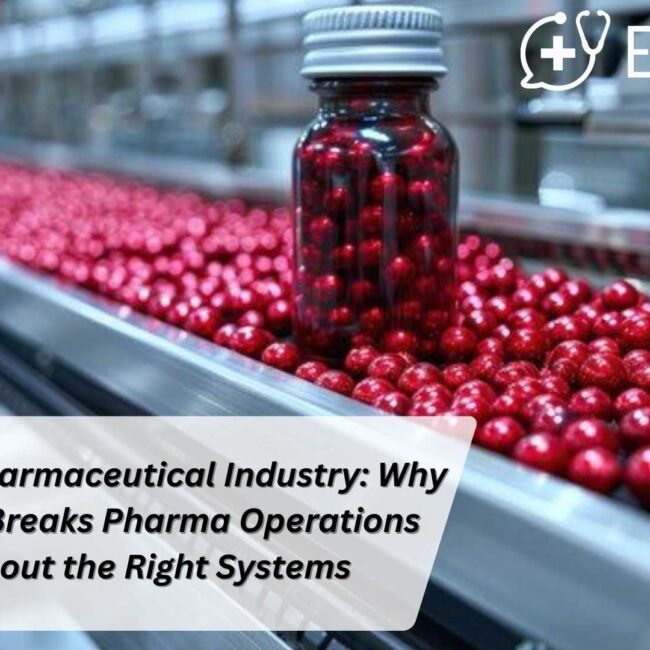 ERP for Pharmaceutical Industry solution improving pharma manufacturing, compliance, and business scalability