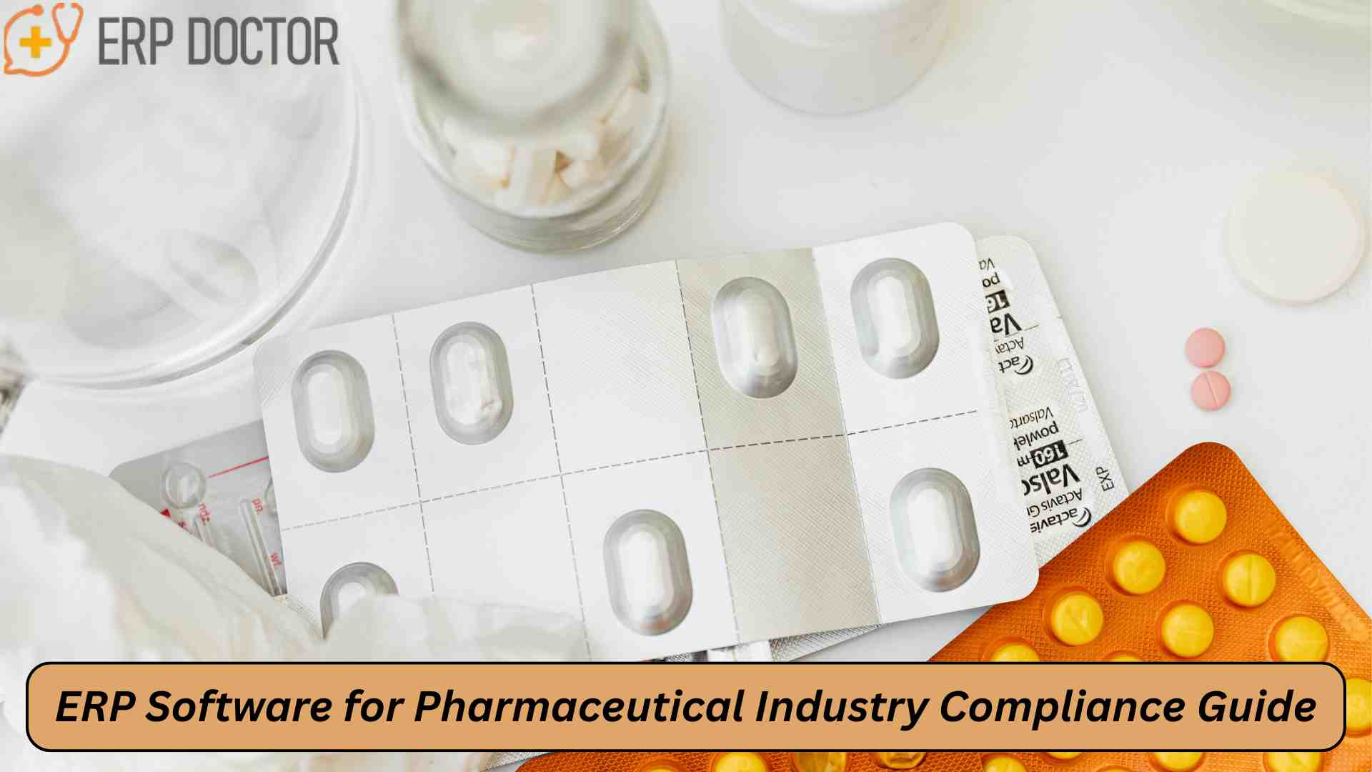 ERP software for pharmaceutical industry compliance, manufacturing control, and quality management dashboard