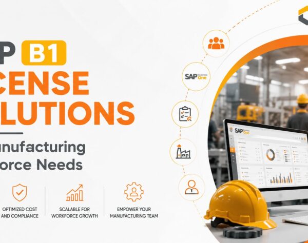 SAP B1 License solutions enabling manufacturing businesses to provide the right ERP access for employees, improve workforce productivity, and optimize software licensing costs.