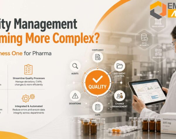 SAP Business One for Pharma helping pharmaceutical companies simplify quality management and regulatory compliance
