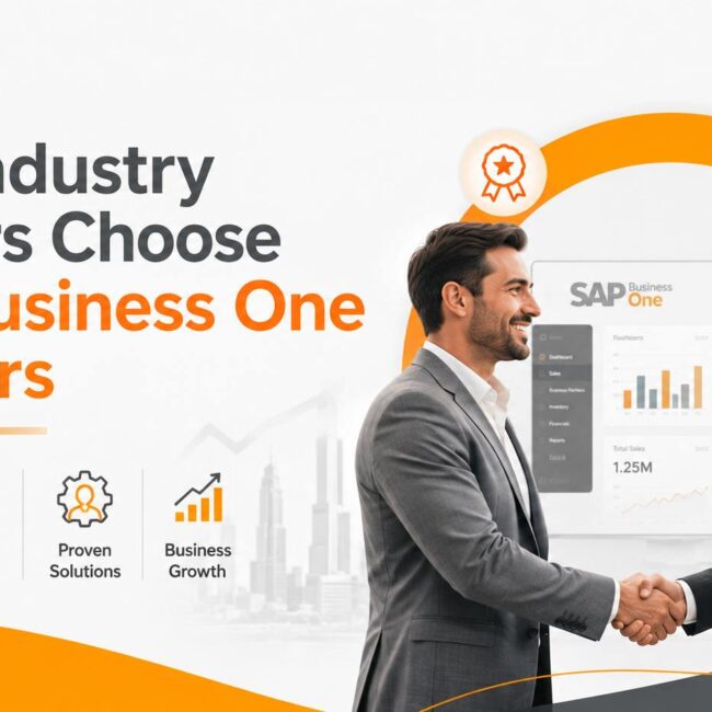 SAP Business One Partners guiding businesses through ERP implementation, integration, user training, and long-term support