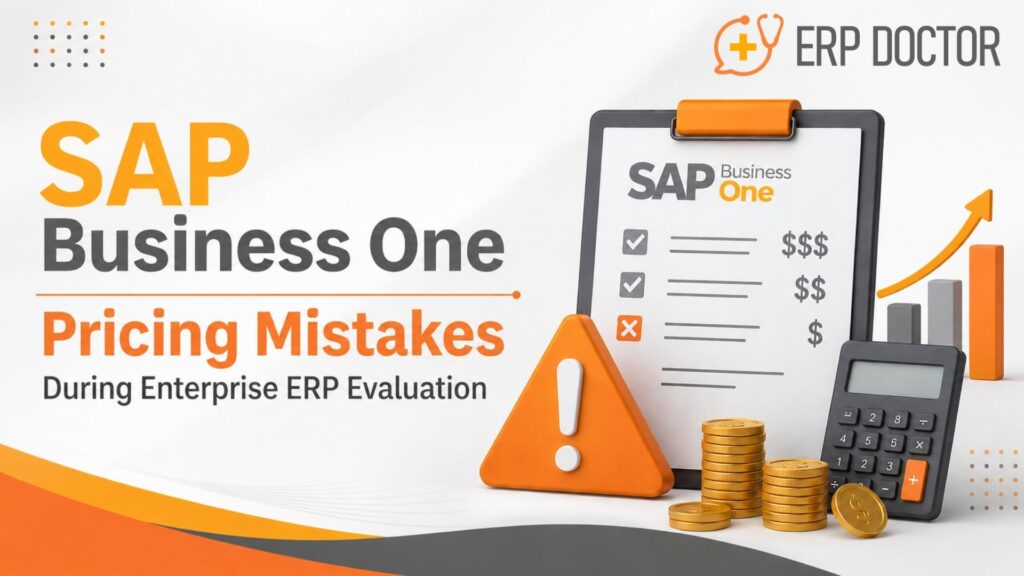 Enterprise decision-makers evaluating SAP Business One pricing, implementation costs, and ERP investment strategy for long-term ROI
