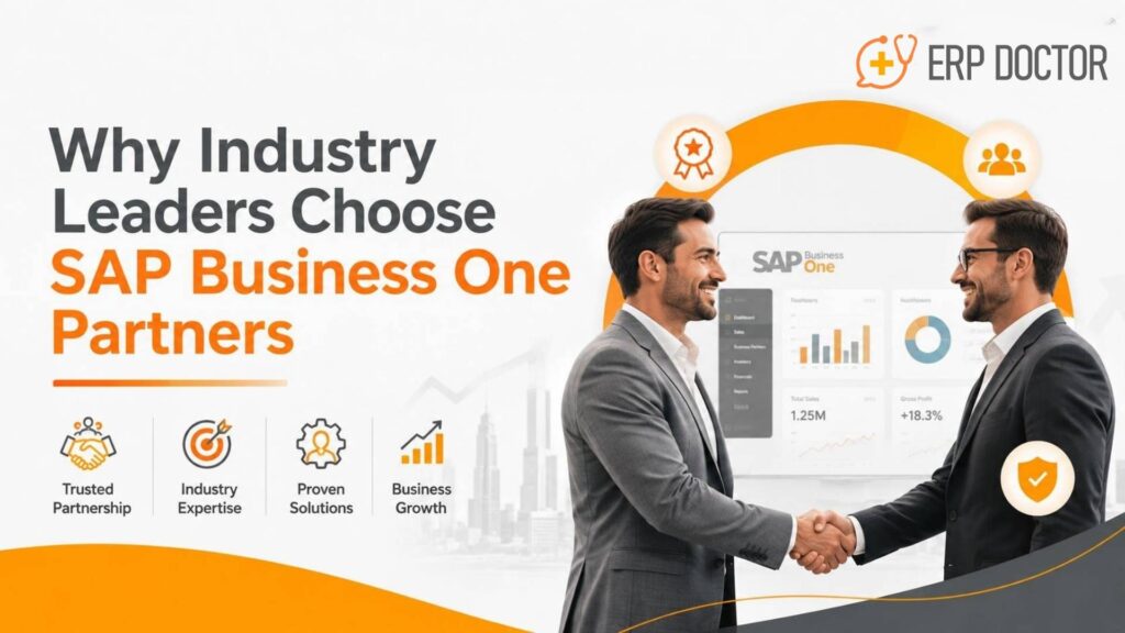 SAP Business One Partners guiding businesses through ERP implementation, integration, user training, and long-term support