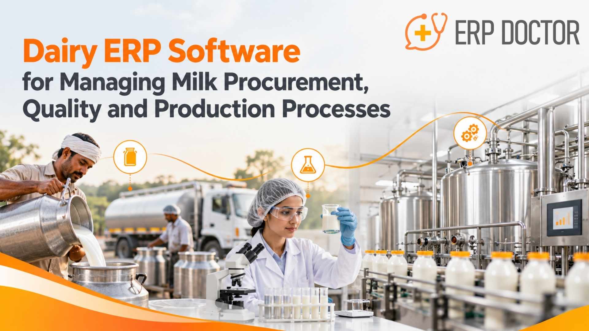 Dairy ERP Software for Managing Milk Procurement, Quality and Production Processes